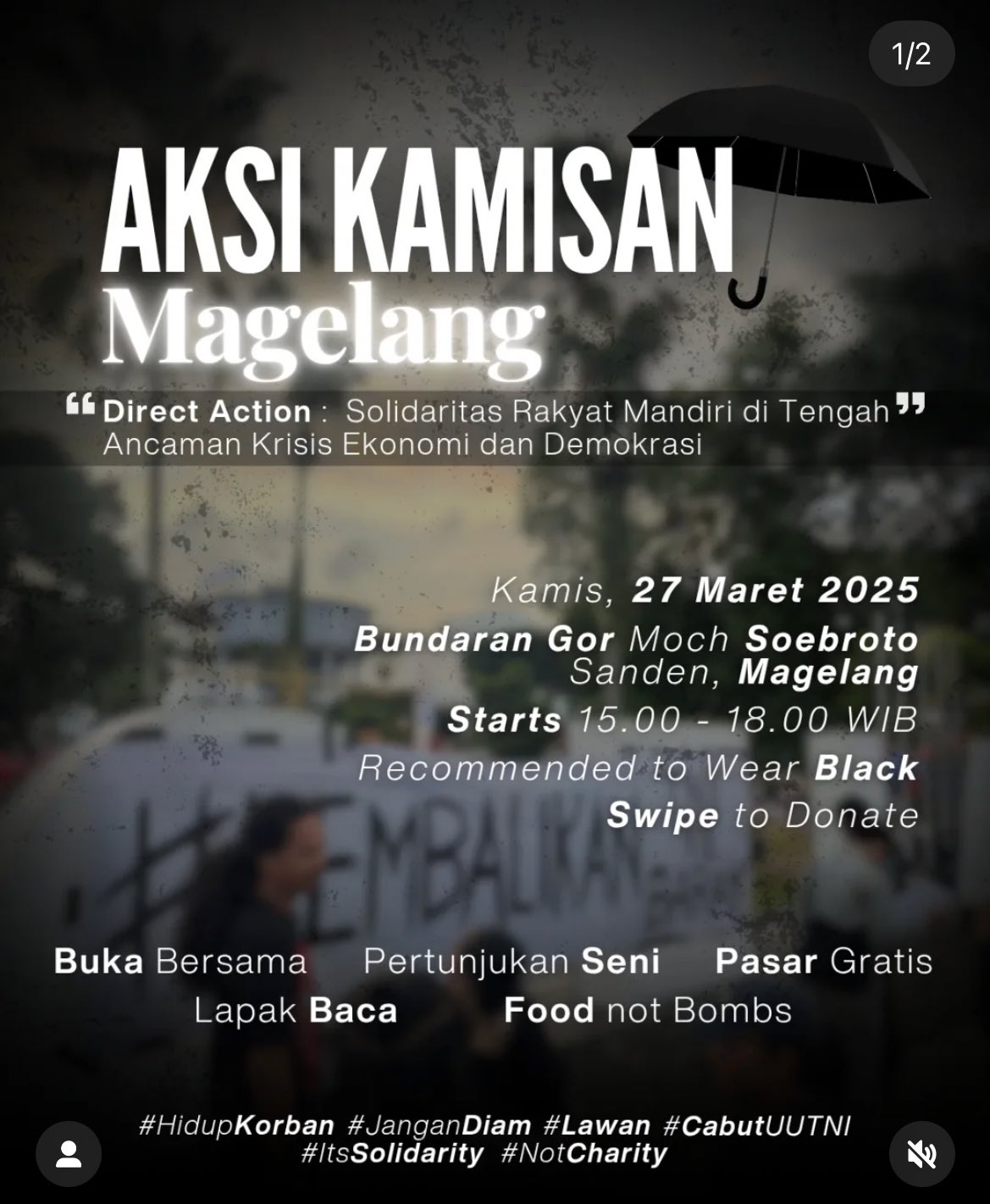 Poster Solidaritas Rakyat Mandiri di Tengah