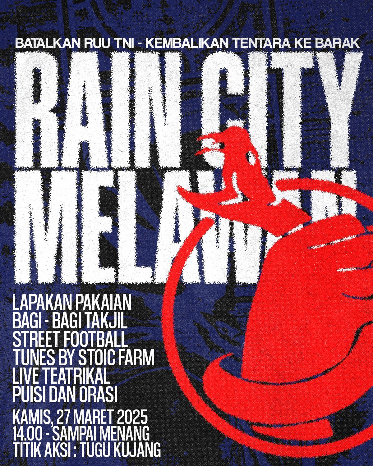 Poster Rain City Melawan