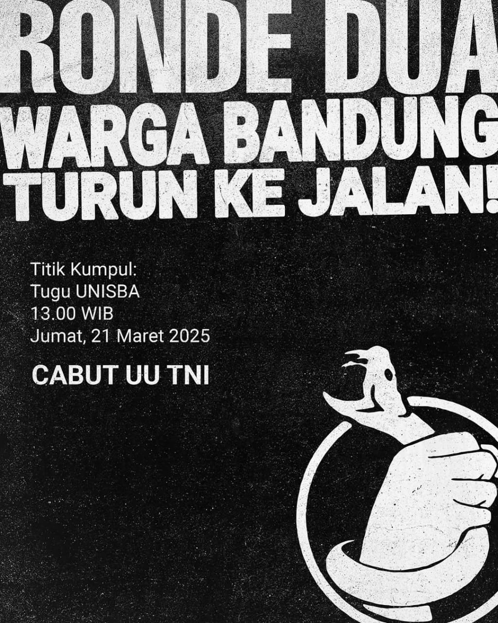 Poster Ronde Dua: Warga Bandung Turun ke Jalan