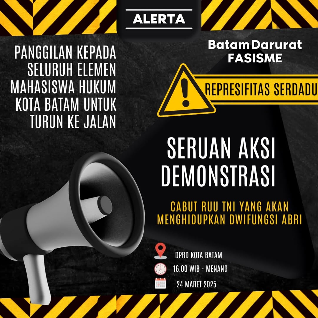 Poster Seruan Aksi Demontrasi