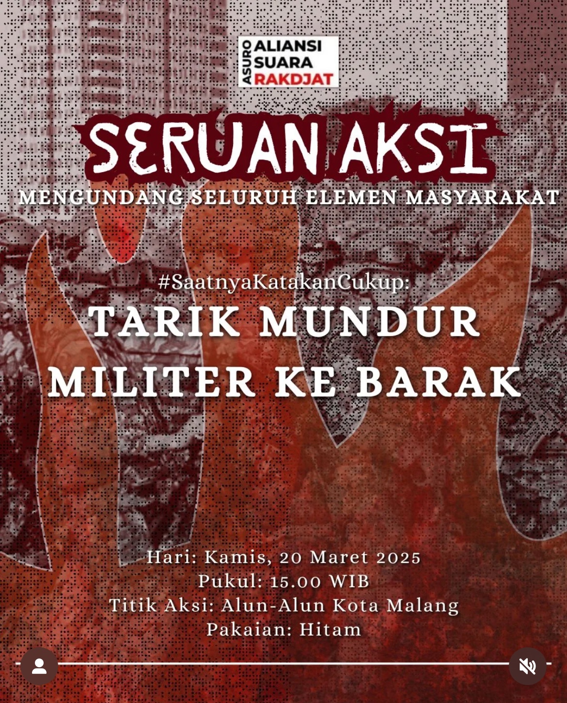 Poster Seruan Aksi: #SaatnyaKatakanCukup
